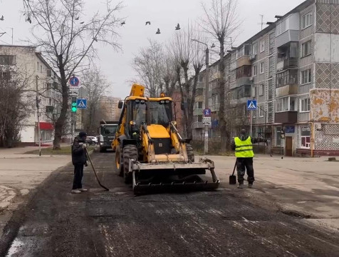 На улице Мичурина готовятся к укладке нового асфальта