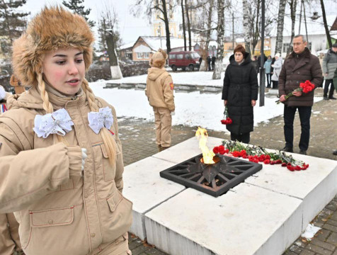 Память павших воинов почтили в Козельске