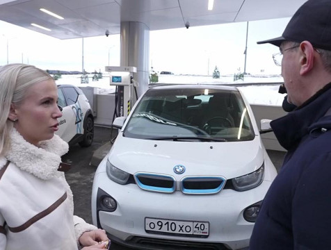 Новая электрозаправка на 3 машины заработала в сквере Волкова в Калуге