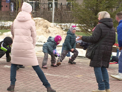 Юные калужане соревновались в ловкости на физкультурном празднике