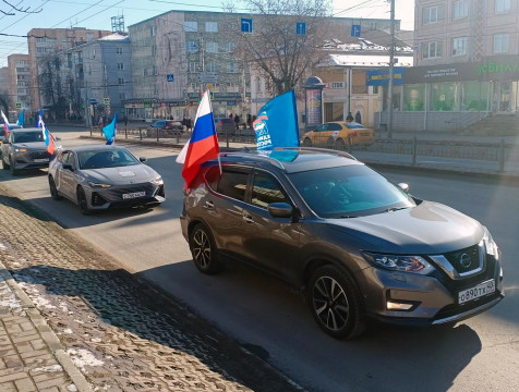 День защитника Отечества в Калуге отметили автопробегом