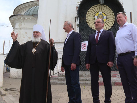 Молебен ознаменовал начало реставрации калужского храма Спаса 