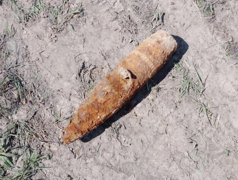 В калужском Ульянове нашли снаряд времен Великой Отечественной войны