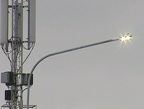 Новое освещение установили на трассе в Тарусском районе