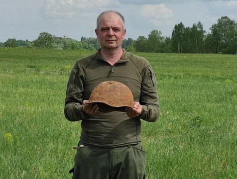 В Тарусском районе нашли останки красноармейца