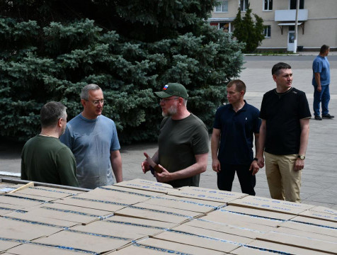 Очередную партию гуманитарной помощи доставили в ЛНР из Калужской области