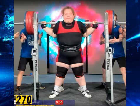 Калужанка установила рекорд России в приседании без экипировки