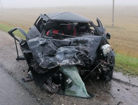 В Мещовском районе столкнулись два автомобиля