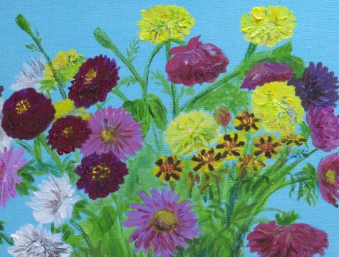 Картины с цветами, написанными с натуры, представили в Калуге