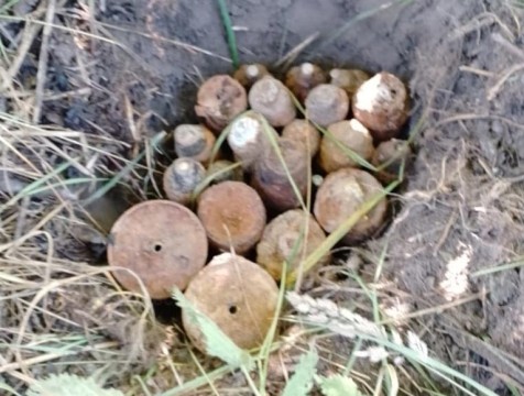 В Барятинском районе обезвредили 19 боеприпасов времен войны