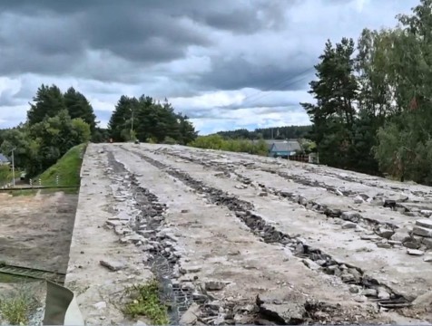 Завершить ремонт моста в Людинове планируют к концу 2026 года