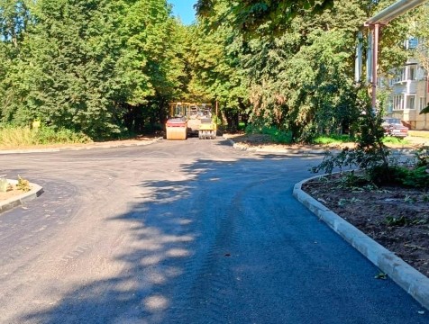В Кудинове завершили ремонт дороги