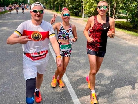 Участник СВО на протезе пробежал Обнинский атомный марафон