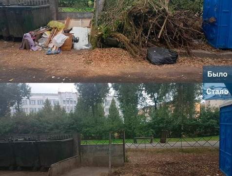 За неделю привели в порядок 167 контейнерных площадок в Калуге