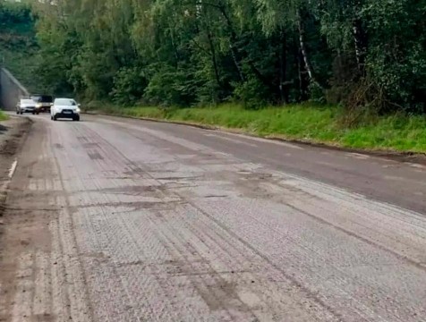 Ремонтируют дорогу в районе Кончаловского тоннеля в Обнинске
