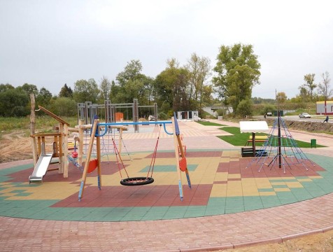 Завершен 1 этап благоустройства по улице Советской в Спас-Деменске