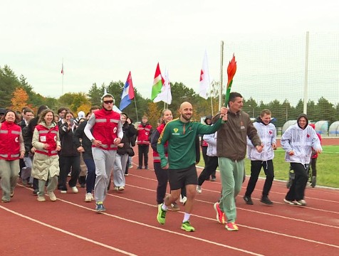 Калужане присоединились к Всероссийской эстафете факела 