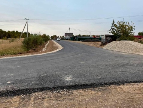 Въездную дорогу в Ворсино отремонтировали
