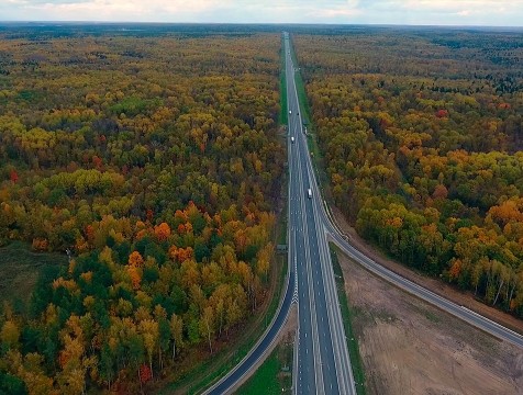 Запущено движение по первому обновленному участку трассы М-3 в Калужской области