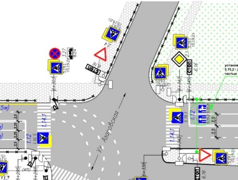 Изменится движение на перекрёстке Московской и Азаровской в Калуге