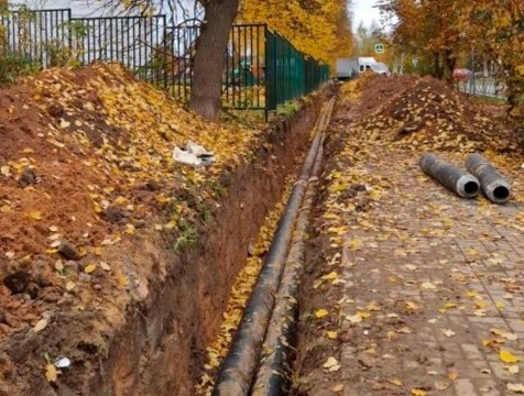 В Кондрове завершили ремонт участка теплосети на улице Советской