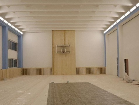 Капремонт спортзалов завершается в первой школе в Тарусе