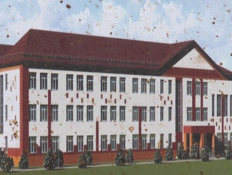 В калужской деревне Мстихино строят школу на 300 мест