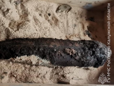 В Бабынинском районе обезвредили артснаряд